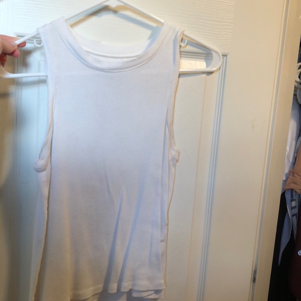 Plain white tank